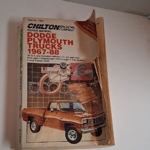 Chilton Repair Manual for Dodge Plymouth Trucks 1967-88